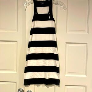 Ralph Lauren Sport Dress, black and white striped, size XS